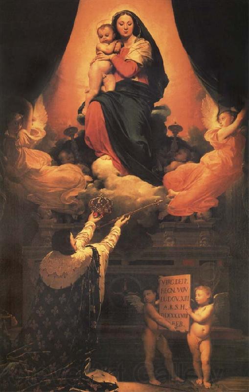 Jean-Auguste Dominique Ingres The vote of Luis XIII Spain oil painting art